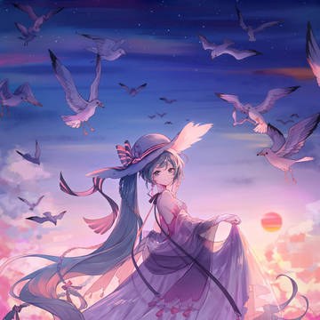 夕暮れ
