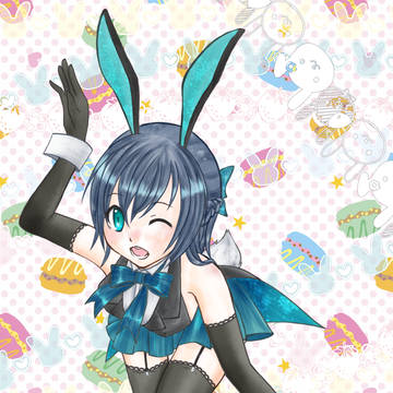 ばにー(2枚目にぬりえあります)