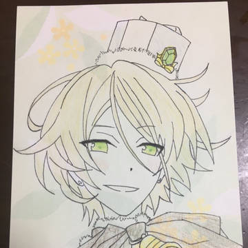 模写　藍良