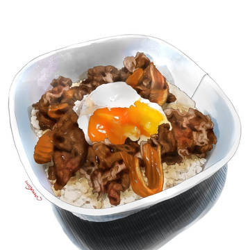 コンビニの牛丼