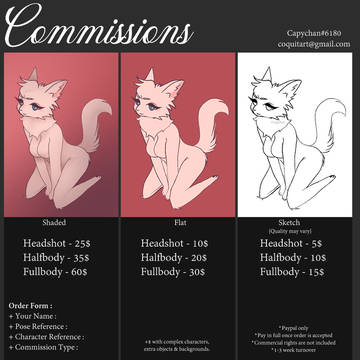 Commissions Open