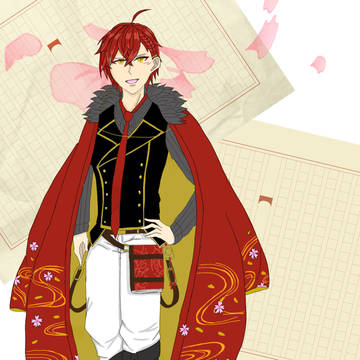 文アル太宰さん(色塗りしました)