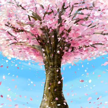 希望の桜の木