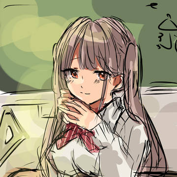 教室で君と。 ラフ段階です。