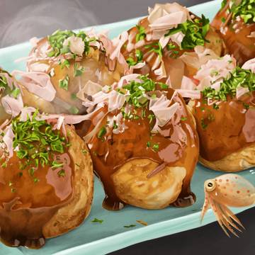 タコ焼き(サムライボール)