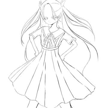 こんな子を描いたやつ