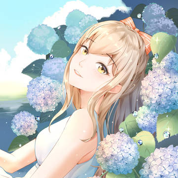 Girl in flowers