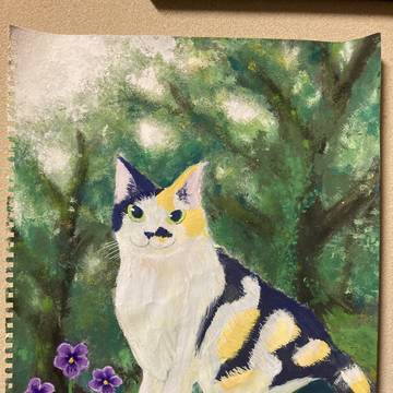 森の中の猫