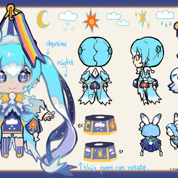 2023年雪ミク衣装 designed by lulu