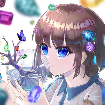 宝石と女の子