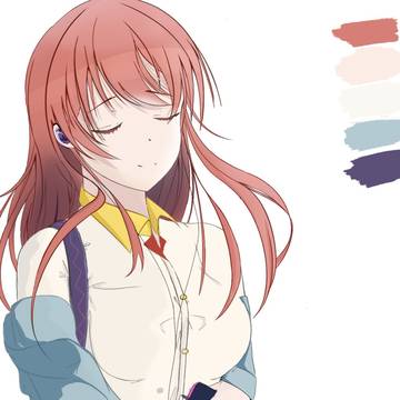 音楽聞いてる甜花ちゃん