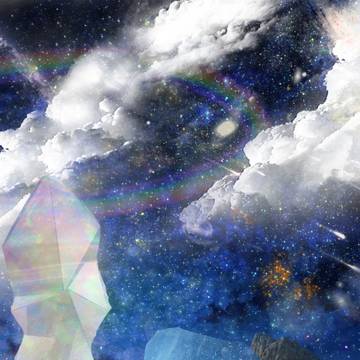 虹クリスタルと夢の星々