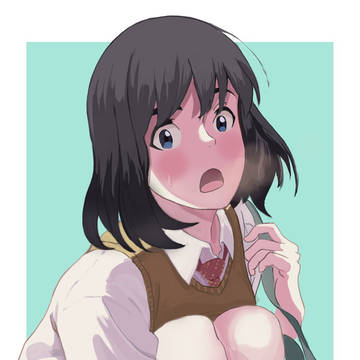 目が合う女の子