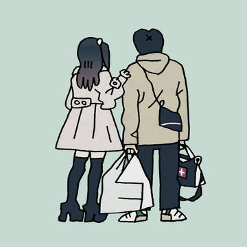 新宿でみたカップル