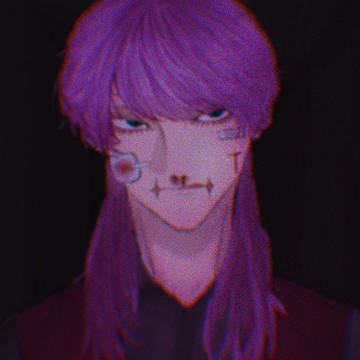 派手髪の男