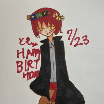 2021年に描いたあかがみんの誕生日イラスト