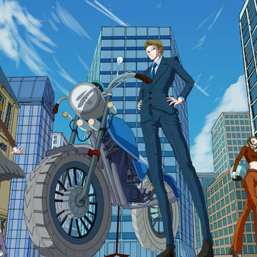 乗れないバイクと無人の街( ̄∇ ̄;)