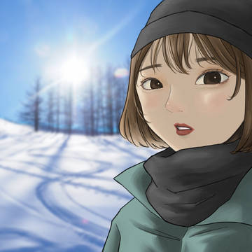 スノボ女子