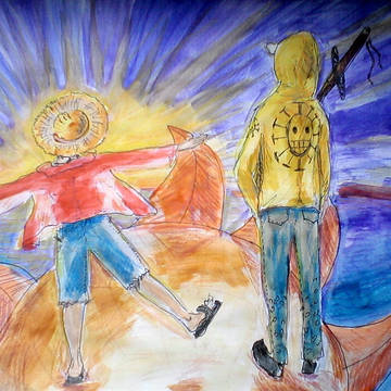 Luffy and Law (One Piece)