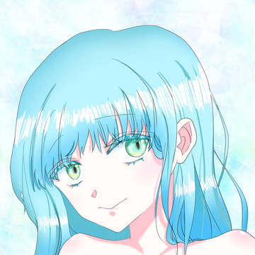 青い少女
