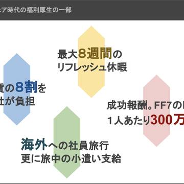 スクウェア時代の福利厚生
