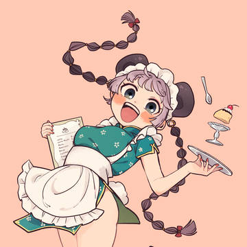 パンダのメイドさん