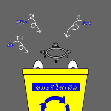 Miyu recycle bin thai