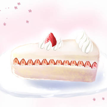 イチゴのケーキ