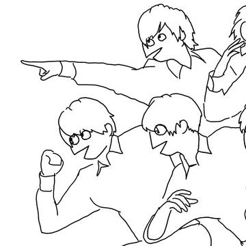 三周年イベント用イラスト下書き　※トレスあり