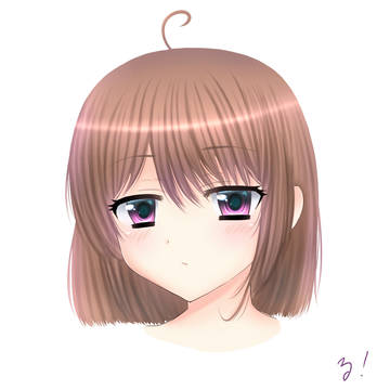 ギャルゲー風女の子(オリジナル)