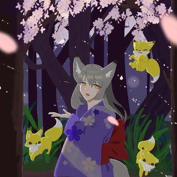 夜桜