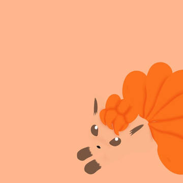 Simplistic Vulpix Wallpaper