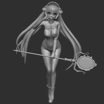 プリコネのユキをスカルプトモデリングした part3
