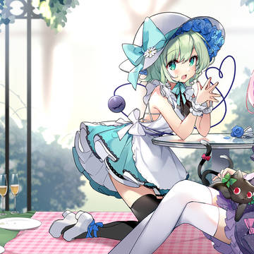 古明地姉妹の茶会庭園——同人ゲーム「東方恋迷跡」メインビジュアル