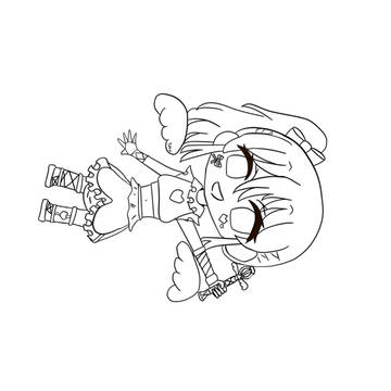 女の子 塗り絵!