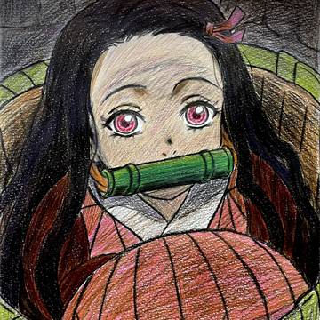 籠の中の竈門禰󠄀豆子