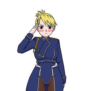 ホークアイ中尉にハイレグを試着しました。