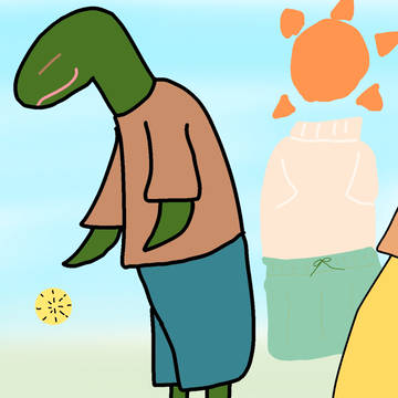 恐竜くんの1人遊び