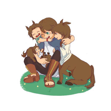 【原創】人馬混血家的兒童節！