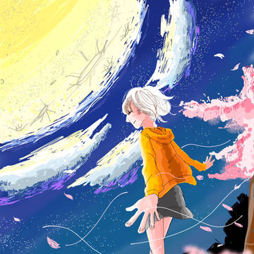 春の夜の散歩