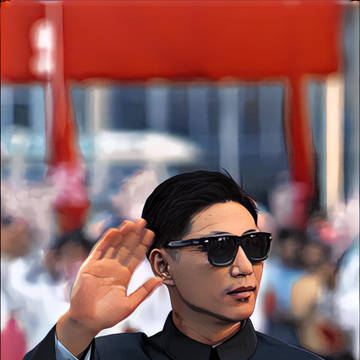 外表与思想完全相配的他