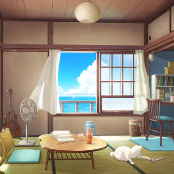 うみの近くの部屋