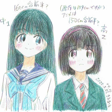 【彩色版】小路と小熊、椎、礼子
