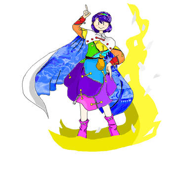 天弓千亦をペイントで模写した