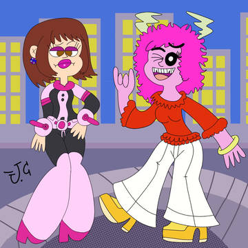 Western-Style Uraraka and Mina