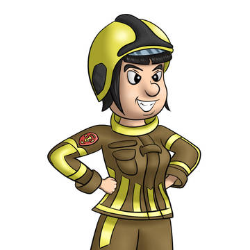 Firefighter Yfke koart