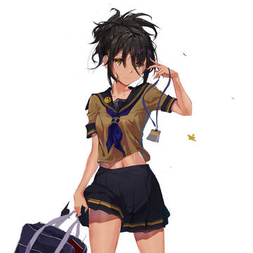 把二女儿重画了一下 茜