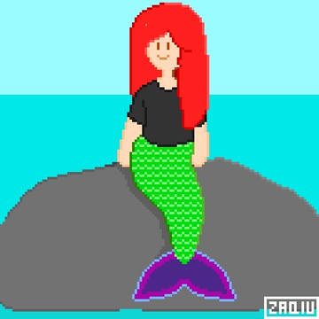 Pixel Mermaid