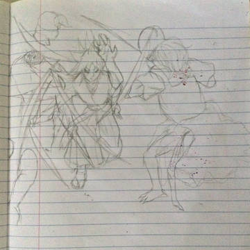 “Katana” sketches