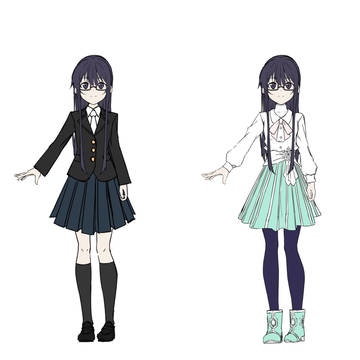 御白 雪雨穂　新私服/制服　設定画